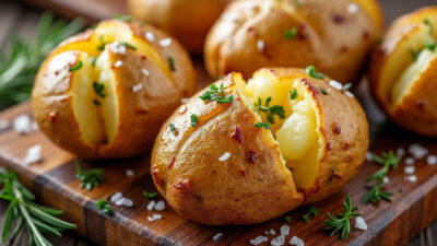 découvrez nos astuces pour réussir des pommes de terre au four croustillantes à souhait. apprenez les secrets pour des délices gourmands et savoureux.