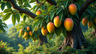 découvrez le manguier, cet arbre tropical emblématique, et ses fruits aux saveurs exquises qui éveillent les papilles.